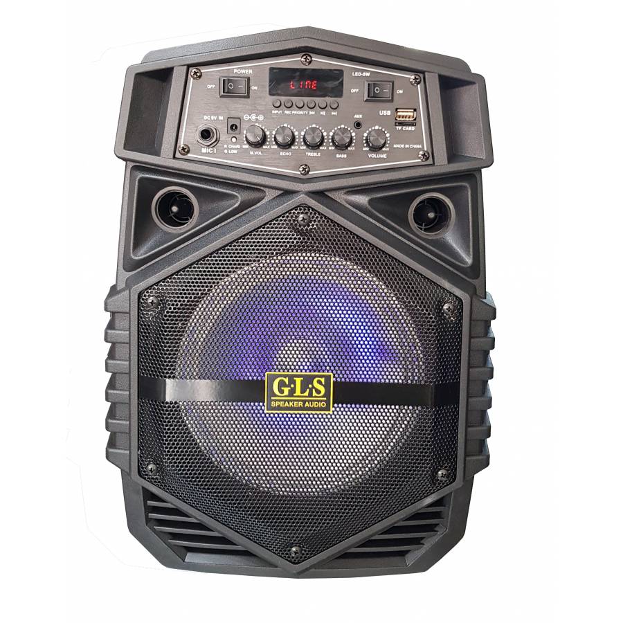 Boxa Profesionala Cu Conectivitate Bluetooth, Port Usb Si Tf Card, Display Digital Led, Microfon Input, Joc Lumini