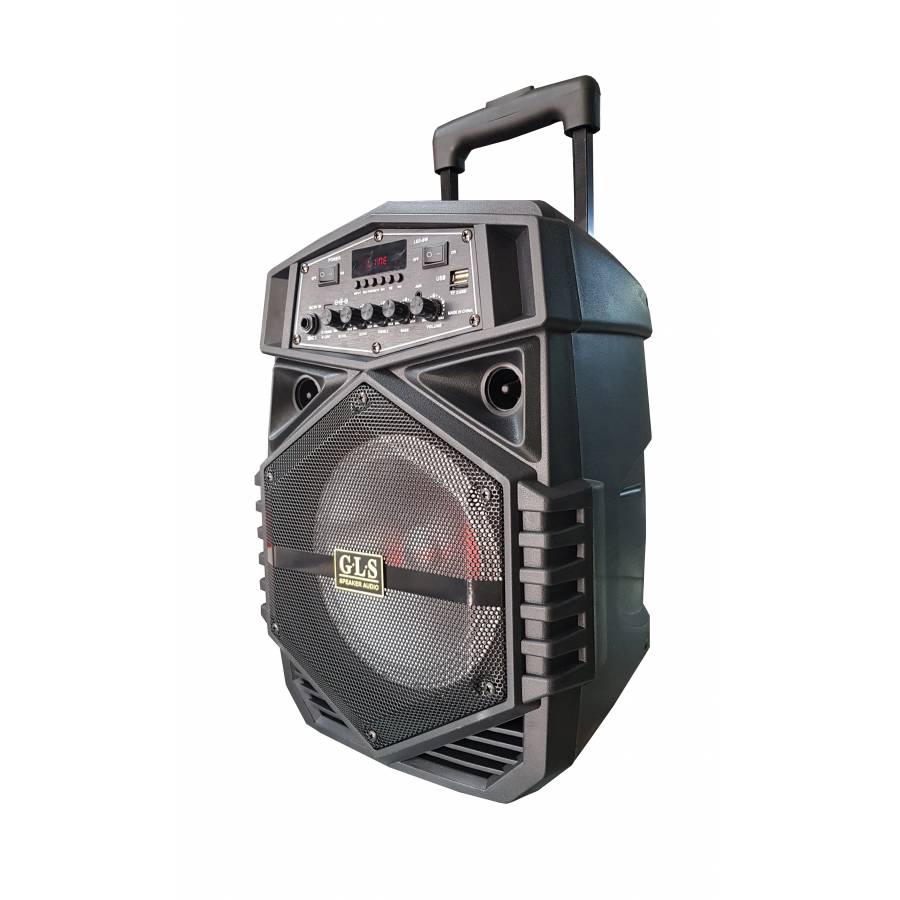 Boxa Profesionala Cu Conectivitate Bluetooth, Port Usb Si Tf Card, Display Digital Led, Microfon Input, Joc Lumini