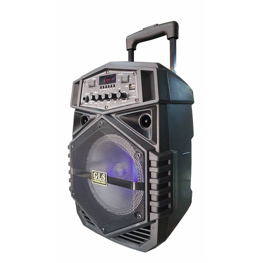 Boxa Profesionala Cu Conectivitate Bluetooth, Port Usb Si Tf Card, Display Digital Led, Microfon Input, Joc Lumini