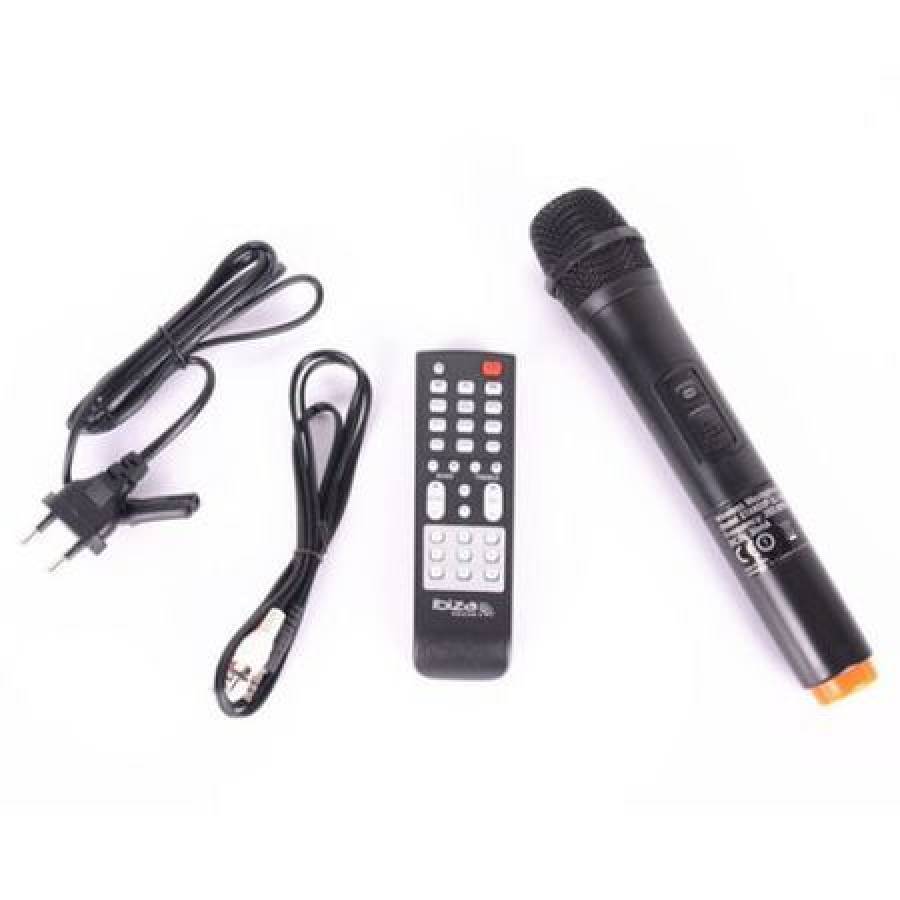 Boxa Profesionala Ibiza, Putere 300w, Conectivitate Bluetooth, Aux In, Port Usb, Sd Card, Fm Radio, Karaoke, Afisaj Led, Manere, Telecomanda, Microfon Wireless, Negru