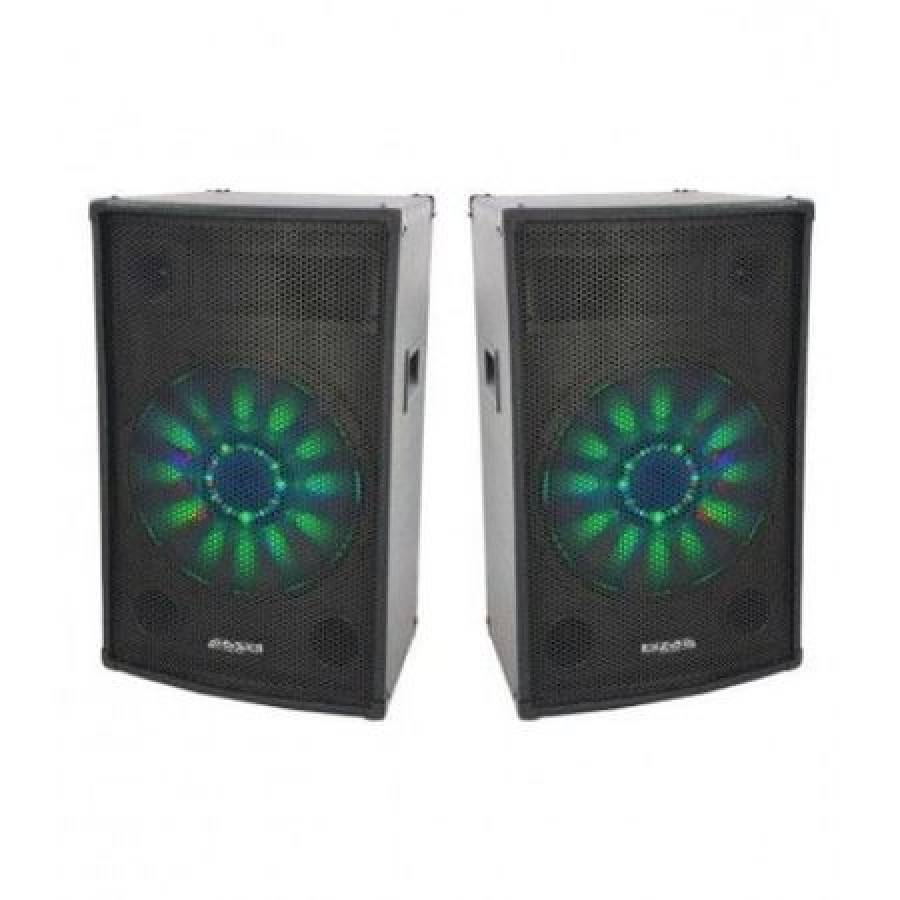 Boxa Profesionala Ibiza Sounds , 3 Cai , Difuzor De 15 Inch, Putere Rms 350w , Boxa Iluminata Led , Impedanta 8 Ohm , Sensibilitate 102db , Negru