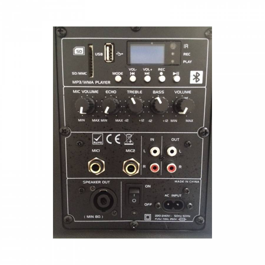 Boxa Profesionala Ibiza Sounds , 8 Inch/20 Cm , Port Usb/mp3/telecomanda Inclusa , Conectivitate Bluetooth , Putere 200 W , Sensibilitate 96 Db , Banda De Trecere 50 Hz - 20 Khz , Negru