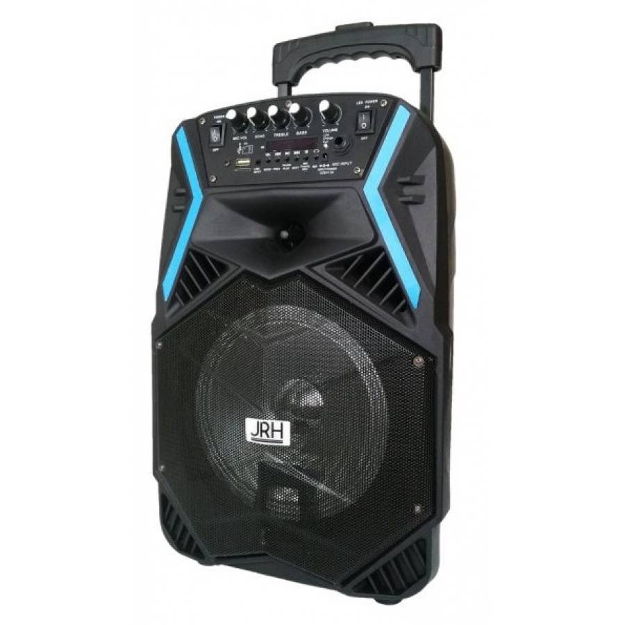 Boxa Profesionala Portabila Activa Jrh , Bluetooth , Usb , Tf Card , Display Digital , Intrare Microfon Jack 6,5 Mm