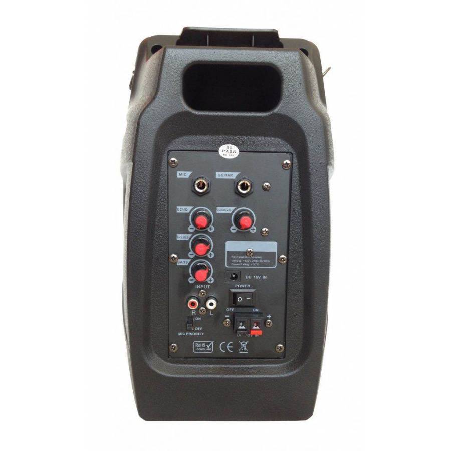 Boxa Profesionala Portabila Akai, Putere 30 W, Microfon Wireless Inclus, Telecomanda Inclusa, Conectivitate Bluetooth, Port Usb, Slot Sd Card, Aux In, Acumulator Reincarcabil, Design Modern, Negru