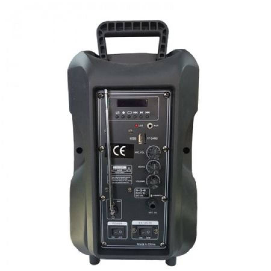 Boxa Profesionala, Putere 50w, Sistem Karaoke, Microfon Wireless, Telecomanda Inclusa, Conectivitate Bluetooth, Radio Fm, Sd Card, Port Usb, Negru