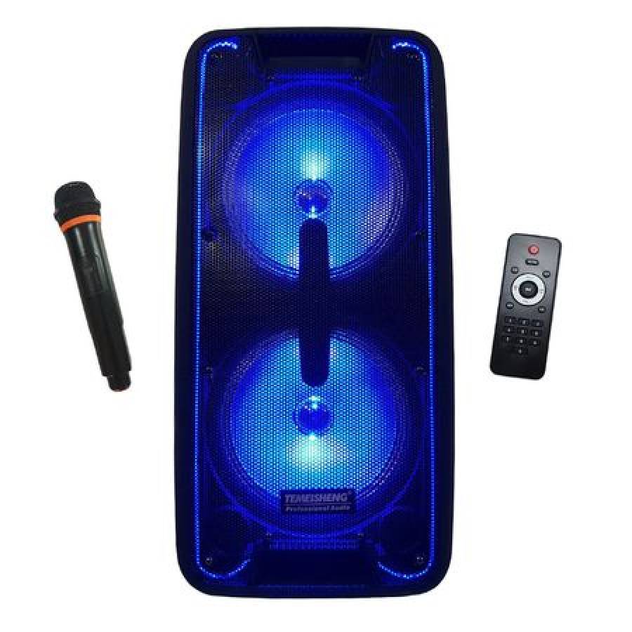 Boxa Profesionala Temeisheng Sl-210, 2 Difuzoare, Suport Microsd, Radio Fm, Telecomanda