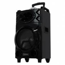 Boxa Troler Audio, Redare Bluetooth/usb/mp3, 2 Microfoane, 120w, Subwoofer Activ, Radio Fm, Alimentare 220v- 50hz/60hz, Egalizator, Negru