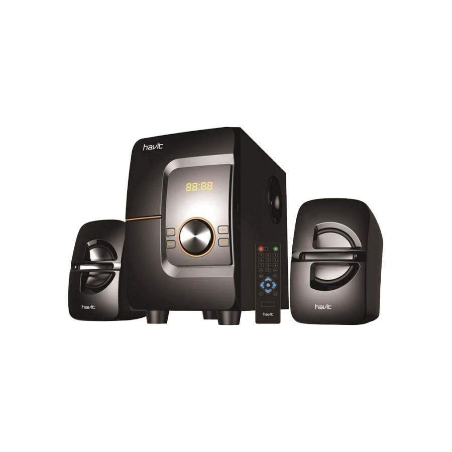 Boxe Active 2.1 Profesionale Cu Bluetooth Si Radio Fm, Port Usb, Super Bass, Rms 49w, 4 Ohmi, Diametru Difuzor 30 Cm, Bass Reflex, Negru