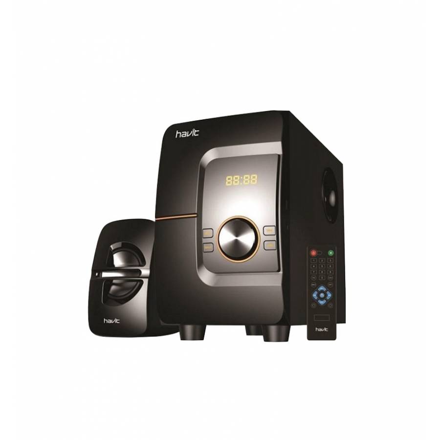 Boxe Active 2.1 Profesionale Cu Bluetooth Si Radio Fm, Port Usb, Super Bass, Rms 49w, 4 Ohmi, Diametru Difuzor 30 Cm, Bass Reflex, Negru