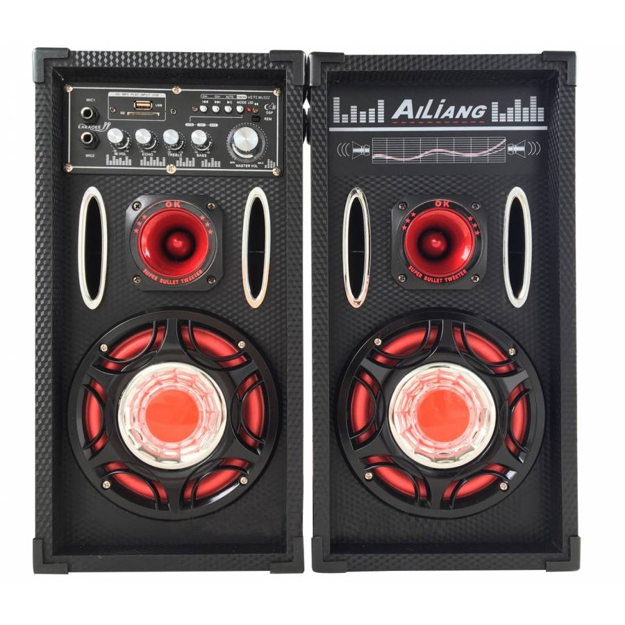 Boxe . Active Ailiang , Cititor De Card Sd Mmc , Usb , 2 Intrari Pentru Microfon