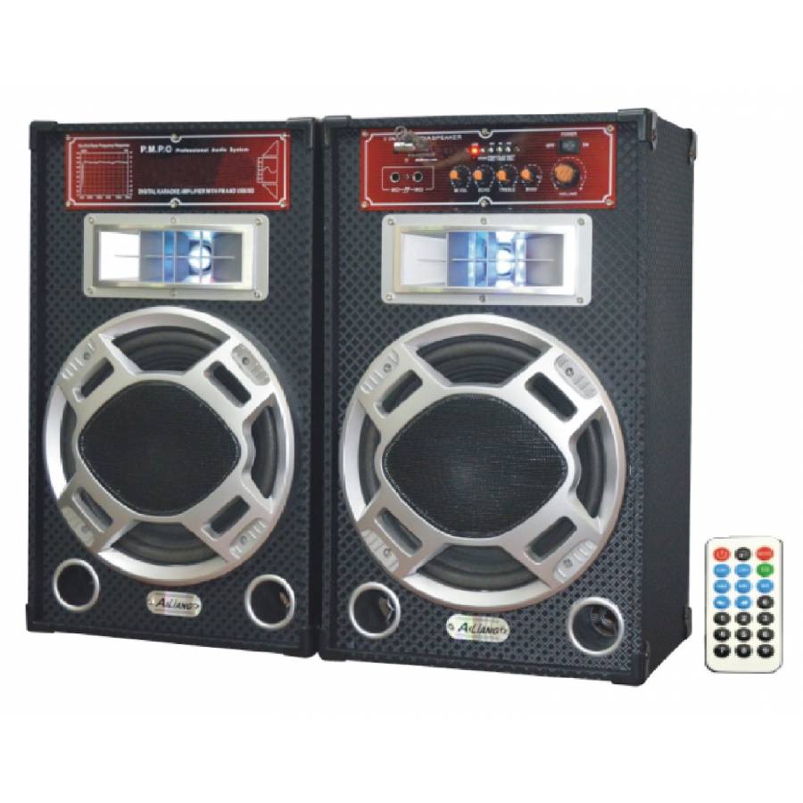 Boxe Active  Ailiang , Usb , Sd Card , Radio Fm , Conectivitate Bluetooth, Telecomanda Inclusa ,  8 Ohmi , Putere 120 W , Negru