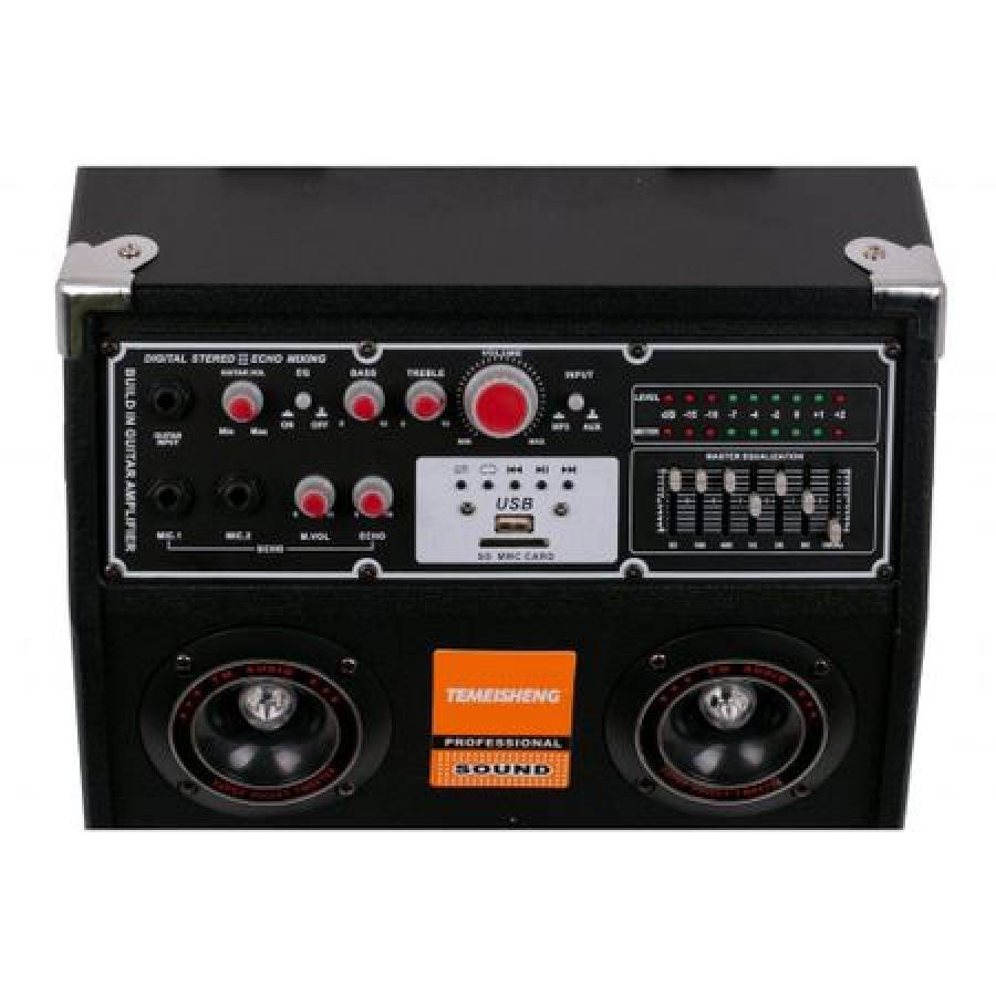 Boxe Active Temeisheng, Rms (w) 130, Bluetooth, Usb, Intrare 2 Microfoane + Casti Cu Fir Fara Microfon, Stereo, 15 Mw