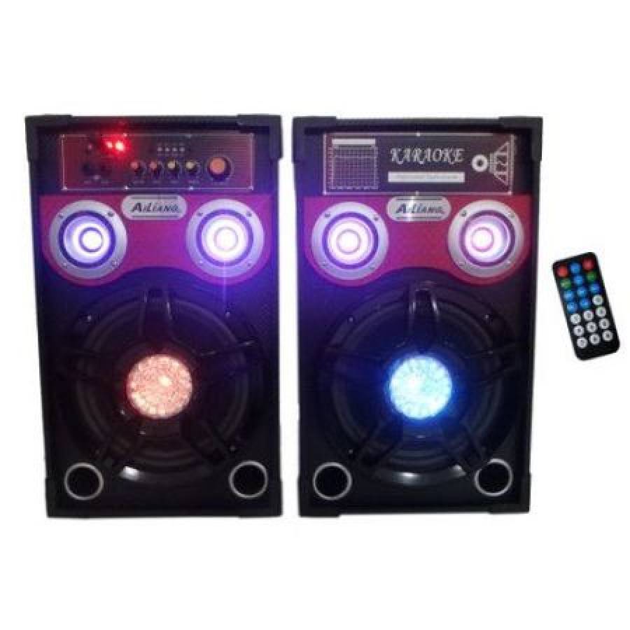 Boxe . Audio , Active Ailiang  ,bluetooth, Din Lemn Negru, Lumini Colorate