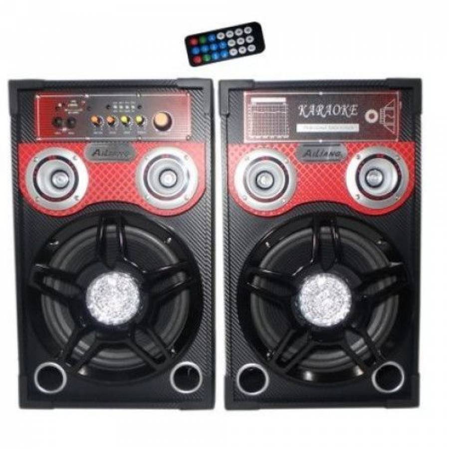 Boxe . Audio , Active Ailiang  ,bluetooth, Din Lemn Negru, Lumini Colorate