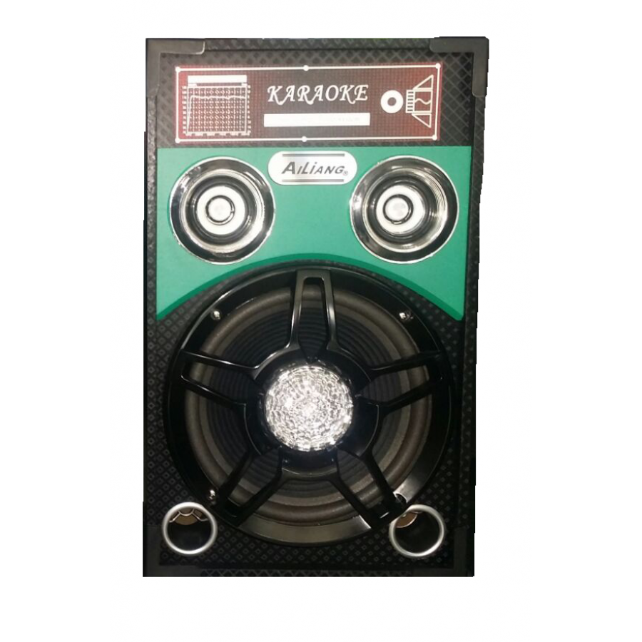 Boxe Audio Ailiang , Conectivitate Bluetooth , Lumini Si Led Lumini  , Conectare Dispozitive Usb / Sd / Sdhc / Mmc , 4 Ohmi , Bass Reflex , Negru/verde