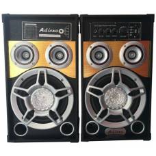 Boxe Audio Ailiang Profesionale , Cu Conectori Usb , Conectivitate Bluetooth ,  Sd Card , Lumini Led , 200 W , Negru