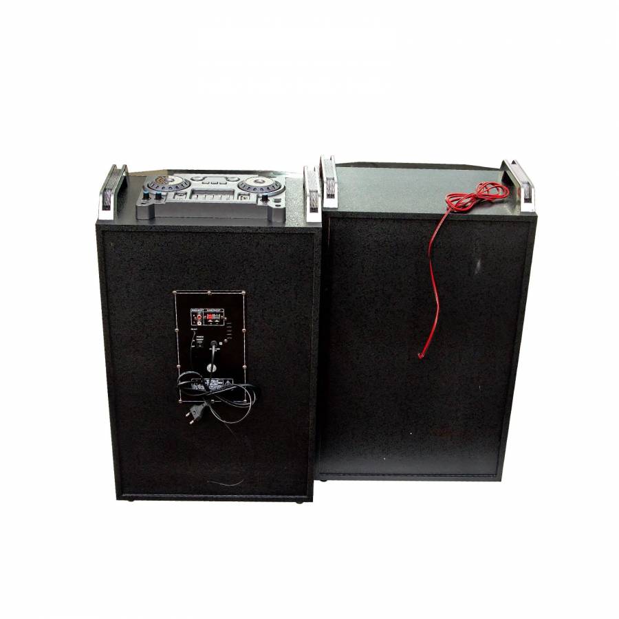 Boxe Audio Portabile Klausstech,  Conectivitate Bluetooth, Port Usb, Microfon Inclus , Telecomanda, Afisaj Led , Egalizator 5 Benzi , Putere 2 X 50w , Culoare Negru