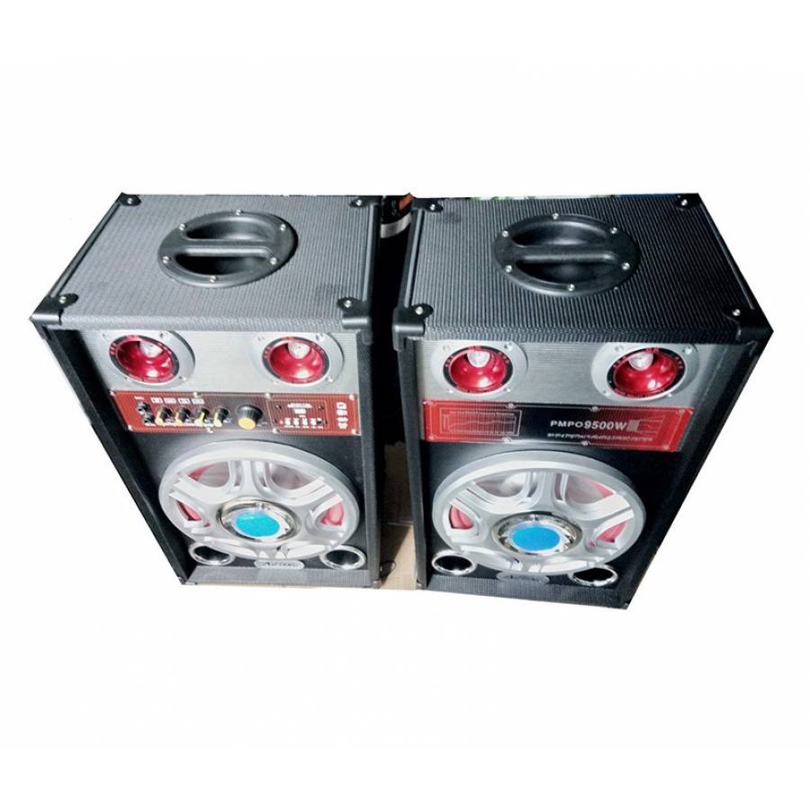 Boxe Audio  Profesionale Ailiang , 300 W , Port Usb , Sd Card , Joc De Lumini , 20 Hz-20khz ± 1.5 Db , 2 Intrari De Microfon , Distorsiuni