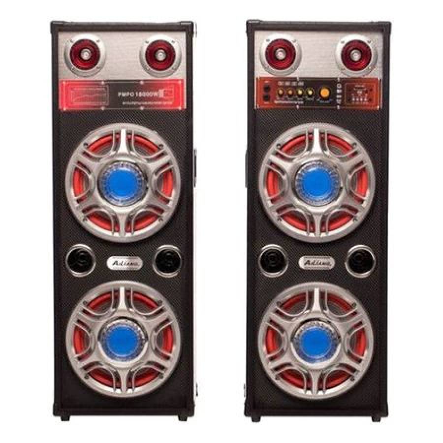 Boxe Audio Profesionale Ailiang, Putere 2 X 175 W, Amplificator Integrat, Telecomanda Inclusa, Conectivitate Bluetooth, Port Usb, Slot Sd Card, Aux In, Design Modern, Negru