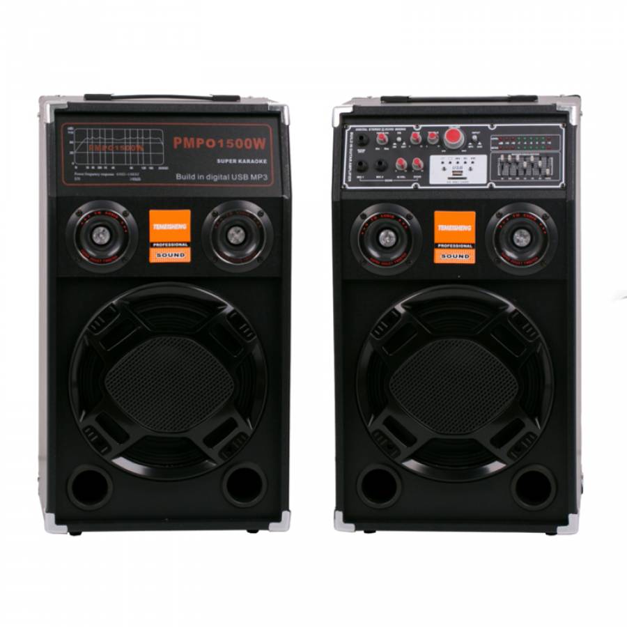 Boxe Audio Profesionale, Egalizator Pe 7 Benzi, Sistem Karaoke, Putere 360 W, Lumini Rgb, Conectivitate Bluetooth, Port Usb, Slot Sd Card, Aux In, Fm Radio, Negru