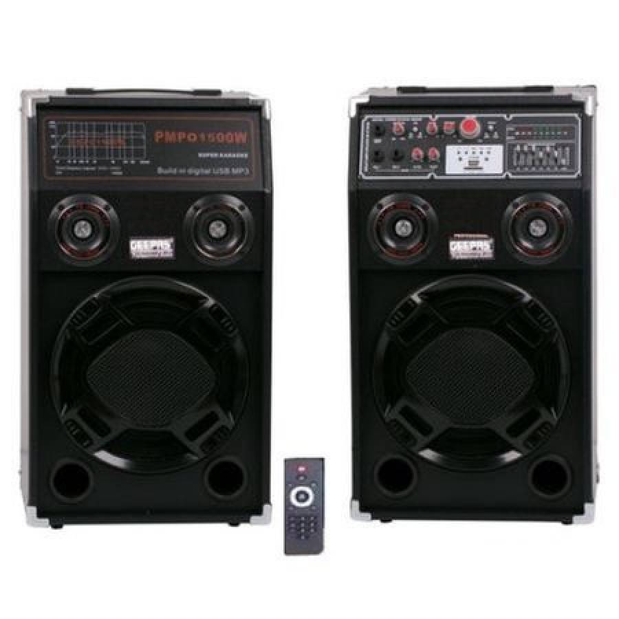 Boxe Audio Profesionale, Egalizator Pe 7 Benzi, Sistem Karaoke, Putere 360 W, Lumini Rgb, Conectivitate Bluetooth, Port Usb, Slot Sd Card, Aux In, Fm Radio, Negru