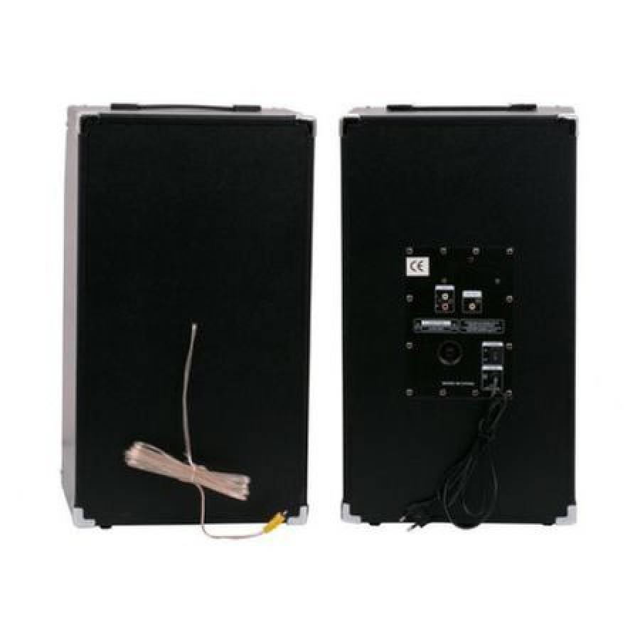 Boxe Audio Profesionale, Egalizator Pe 7 Benzi, Sistem Karaoke, Putere 360 W, Lumini Rgb, Conectivitate Bluetooth, Port Usb, Slot Sd Card, Aux In, Fm Radio, Negru