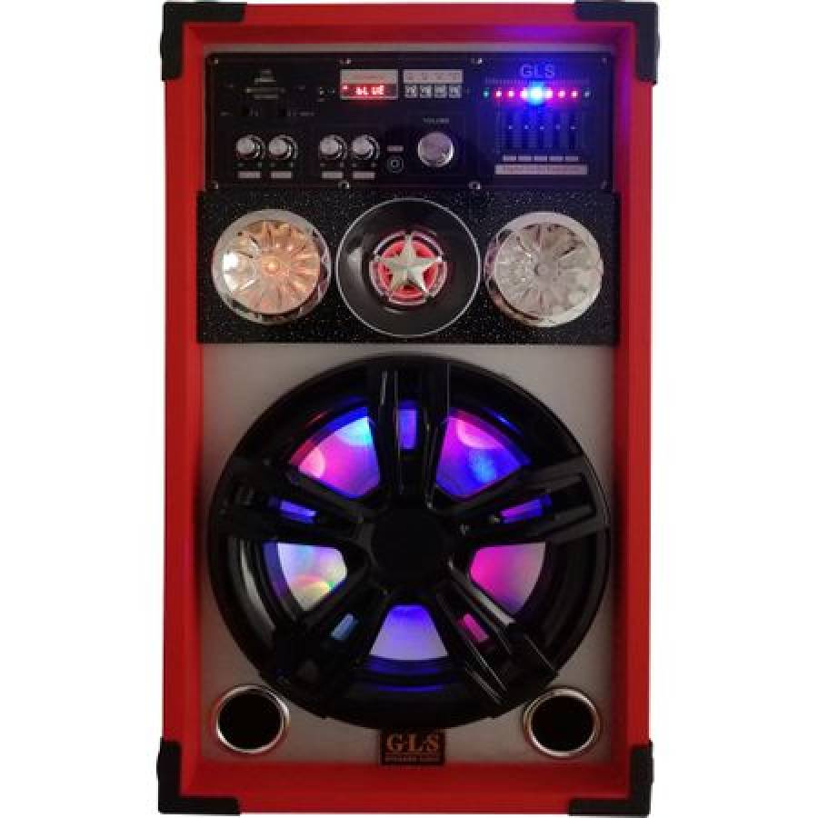 Boxe Audio Profesionale Klausstech, Putere 2 X 25 W, Telecomanda Inclusa, Egalizator Pe 7 Benzi, Lumini Rgb, Sistem Karaoke, Conectivitate Bluetooth, Port Usb, Aux  In, Slot Sd Card, Culoare Negru&rosu