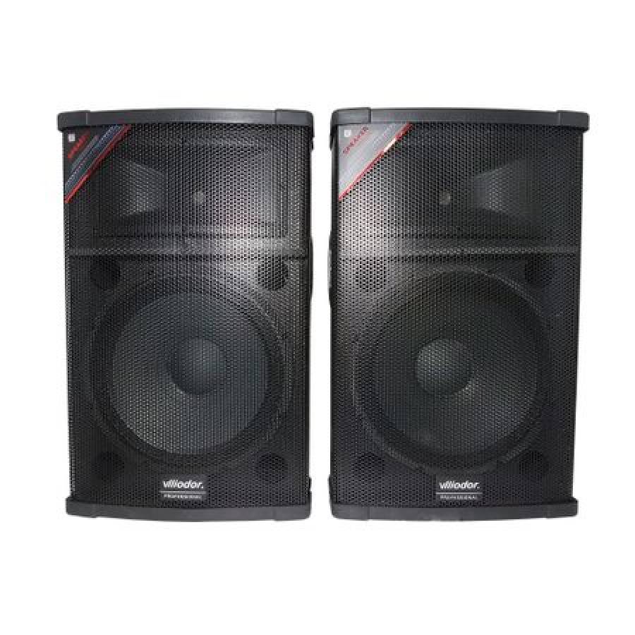 Boxe Klausstech Active Profesionale , Putere800 W , Difuzor 40 Cm, 2 Microfoane Wi-fi ,karaoke , Conectare Prin Fruncita Bluetooth , Port Usb , Card Sd , Radio Fm , Negru