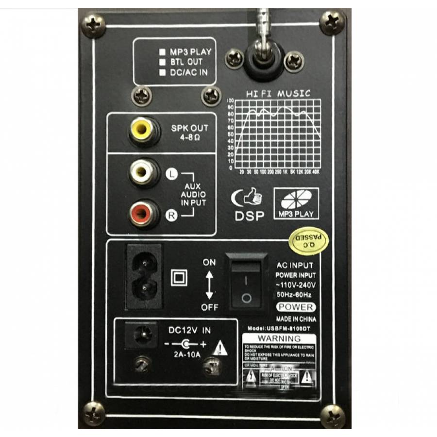 Boxe . Profesionale Ailiang, 100 W, Mmc, Fm, Usb, Microsd, Bluetooth, 2 Intrari Mic