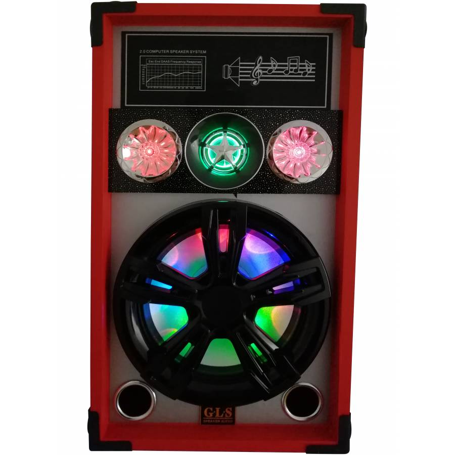 Boxe   Profesionale Karaoke Cu Lumini Rgb, 50w, Usb, Tf Card, Bluetooth, Aux .