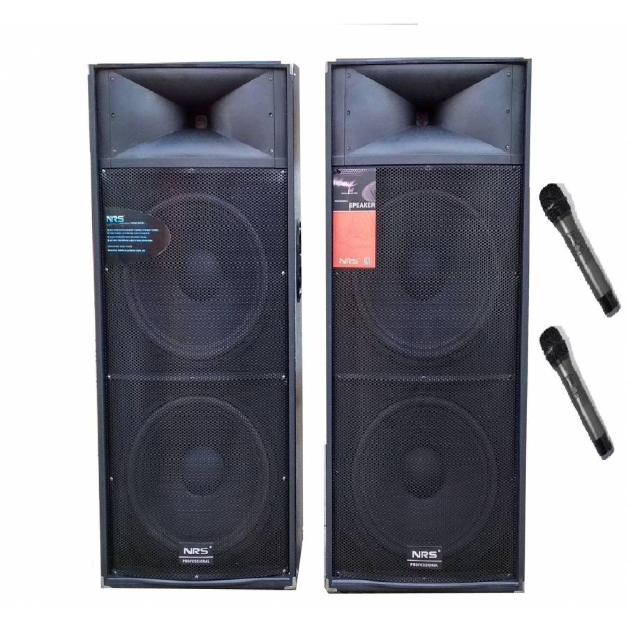 Boxe  Profesionale Klausstech 1180w, 4 Difuzoare 15inch, Microfoane Fara Fir, Bluetooth, Usb, 5 Band Graphic Equalizer