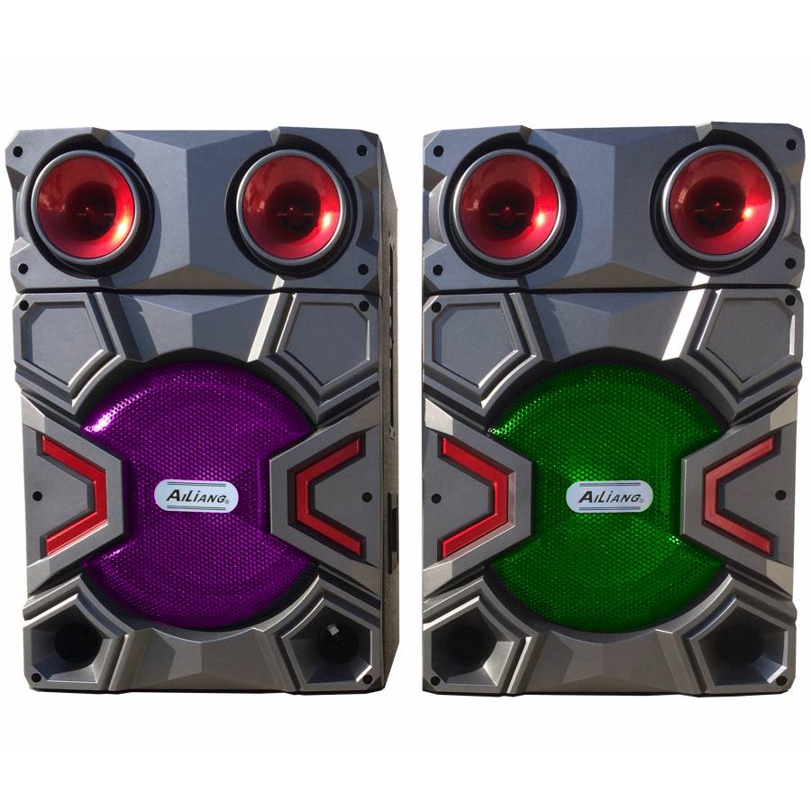 Boxe Profesionale Klausstech , Conectivitate Prin Functia Bluetooth, Aux In 3,5 Mm , 2 Intrari Microfon , Argintiu