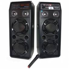 Boxe Profesionale Klausstech, Dj Effect Cu Microfon Wireless, Sistem Karaoke, Port Usb, Slot Sd Card, Putere Maxima 2 X 180 W, Frecventa 50 - 60 Hz, Negru