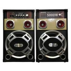 Boxe Profesionale Klausstech , Putere 100w, Conectare Prin Functia Bluetooth , Radio Fm, Port Usb, Card Sd , 2  Intrari Jack Microfon 6,3 Mm