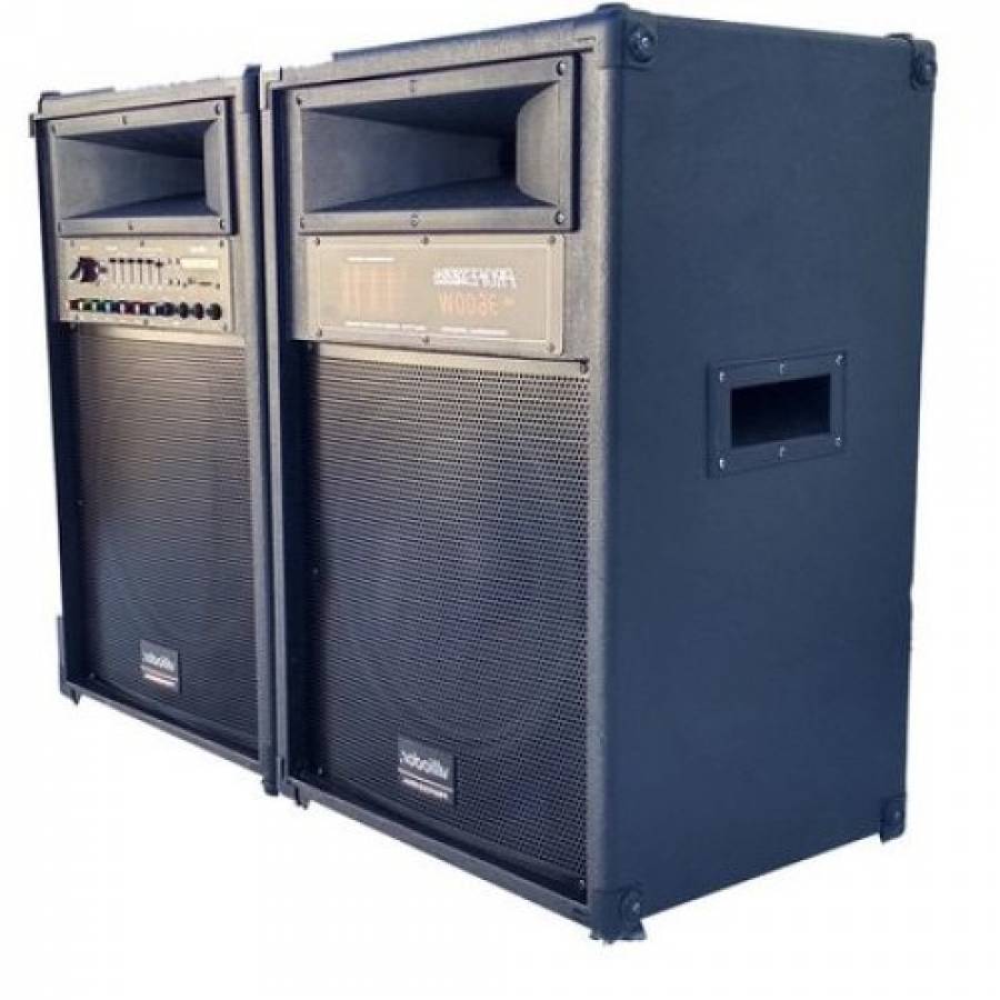 Boxe Profesionale Puternice JRH , Putere 720 W , Conectare Prin Functia Bluetooth , Port  Usb, Sd Card, Radio Fm , Aux Om ,  Microfon Wireless , Negru