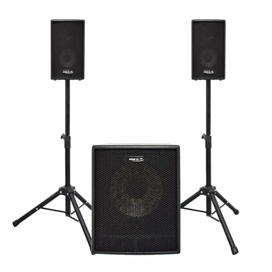 Boxe Satelit Audio Cu Subwoofer De 10 Inch 400 W +  2 Sateliti 6,5 Inch 2 X 200 W , Spl Subwoofer 98 Db , Spl Sateliti 95 Db