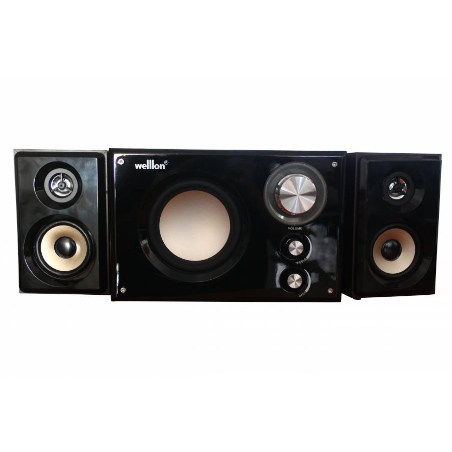 Boxe  Sistem 2.1 Wellon ,  Woofer Activ