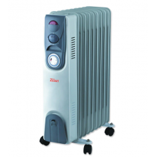 Calorifer Electric, Timer, 9 Elementi, 2000w, 3 Trepte De Putere (800/1200/2000w), Roti De Transport, Indicator Luminos, Sistem De Siguranta, Design Ergonomic, Gri