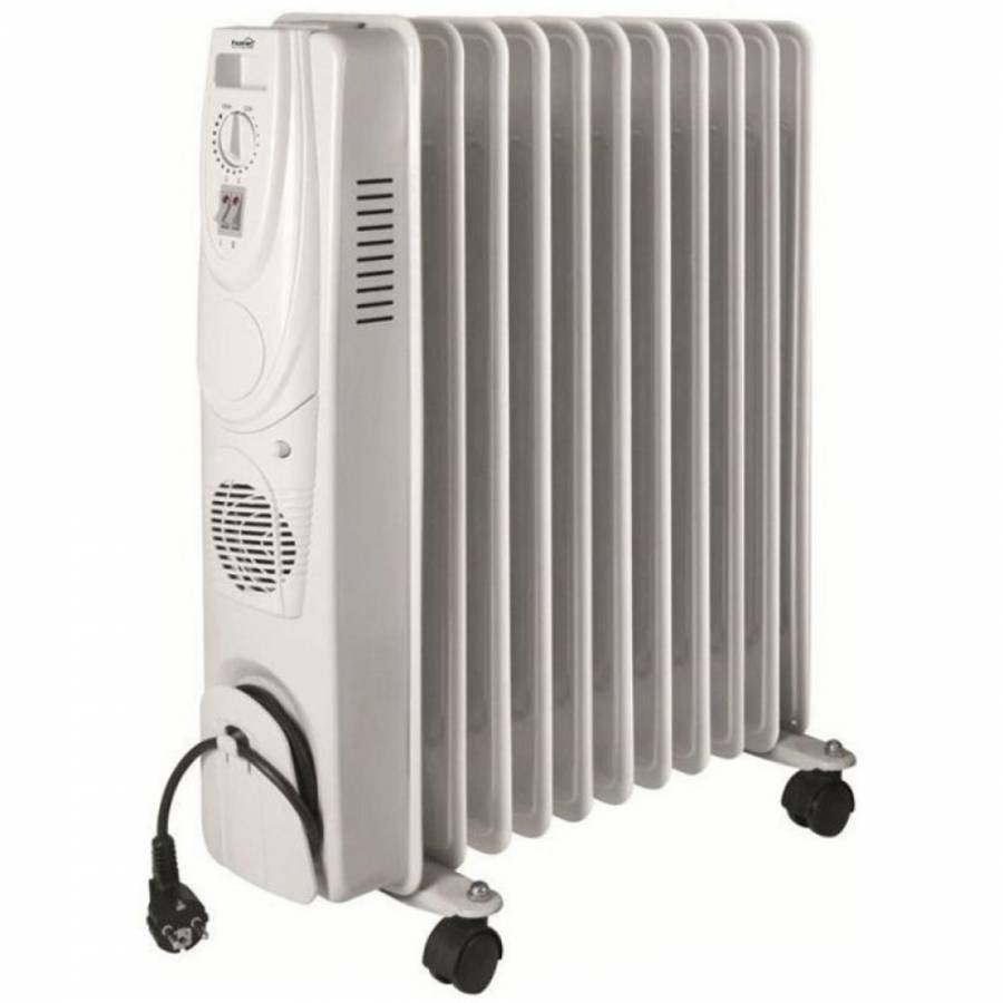 Calorifer Profesional Cu Ulei Klausstech, 3 Trepte De Putere , Tensiune Alimentare 220 V , Putere Maxima 2000 W , Termostat Pentru Controlul Puterii , Indicator Luminos , Protectie La Supraincalzire , Culoare Alb