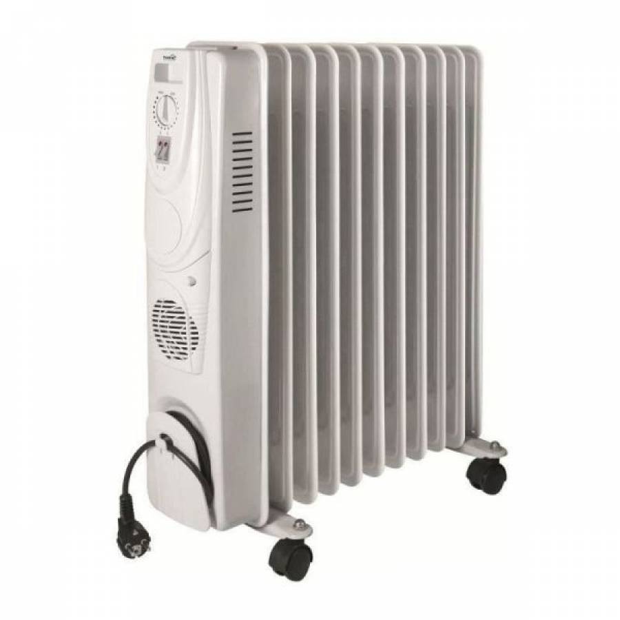 Calorifer Profesional Cu Ulei Klausstech, 3 Trepte De Putere , Tensiune Alimentare 220 V , Putere Maxima 2000 W , Termostat Pentru Controlul Puterii , Indicator Luminos , Protectie La Supraincalzire , Culoare Alb