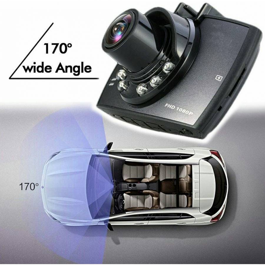 Camera Auto Cu Functie Full Hd Klausstech, Rezolutie 1080p, Display Lcd 2,7 Inch, Design Modern, Negru