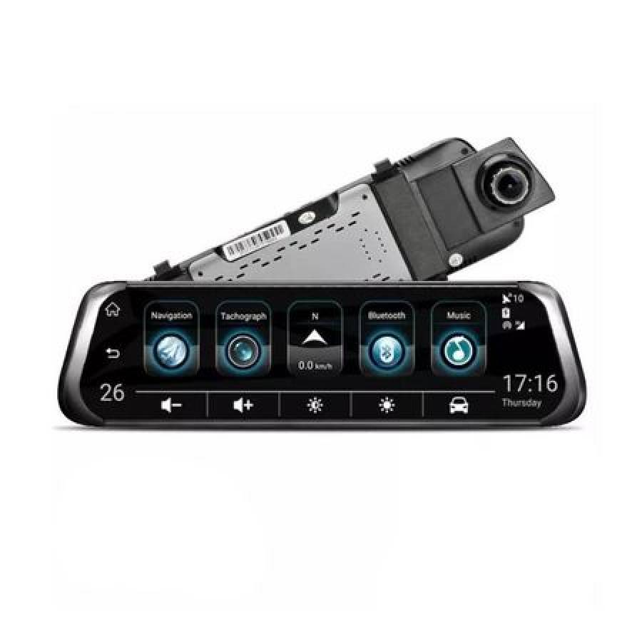 Camera Auto Tip Oglinda Retrovizoare Klausstech, Functie Night Vision , Dimensiune Camera 10 Inch, Display Lcd, Doua Camere