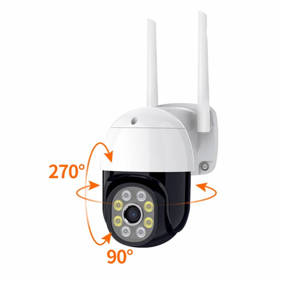 Camera De Supraveghere Wifi, Moderna, Usor De Folosit, 12v2a, 2.4g, 802.11b/g/n, Aplicatie Pentru Supraveghere, Alb