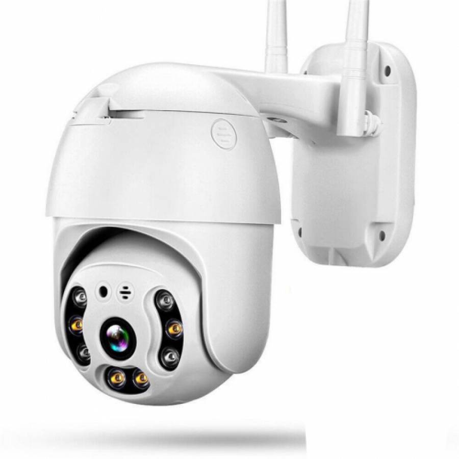Camera KlaussTech De Supraveghere Wifi, Moderna, Usor De Folosit, 12v2a, 2.4g, Aplicatie Pentru Supraveghere, Ip66, Alb