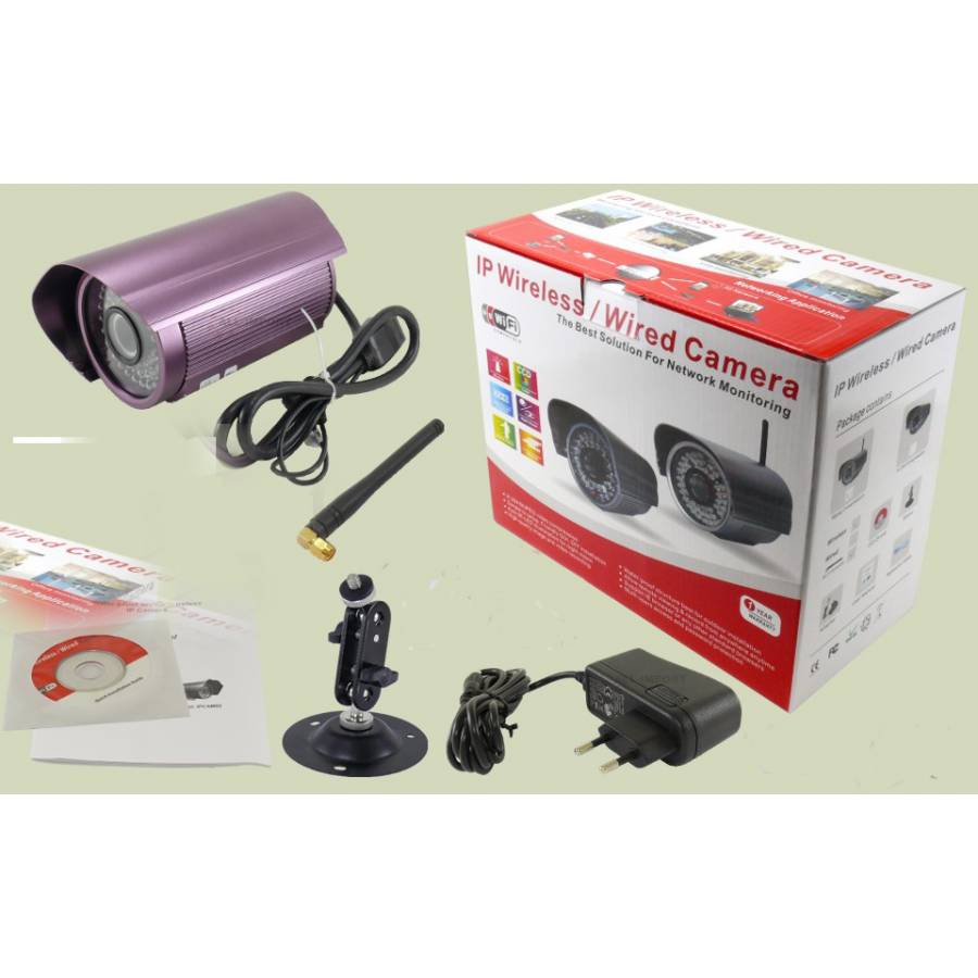 Camera . De Supraveghere Wireless Ip , Si Iesire Ethernet Pe Fir , Ir Night Vision