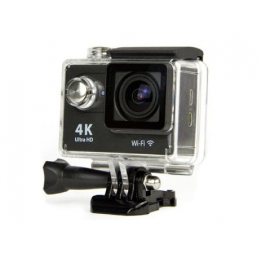 Camera Sport Klausstech, 4k, Rezistenta La Apa, Micro Usb, Hdmi, Unghi De 170 Grade, Autonomie Crescuta, Compacta Si Ergonomica, Folosita In Diferite Sporturi, Negru