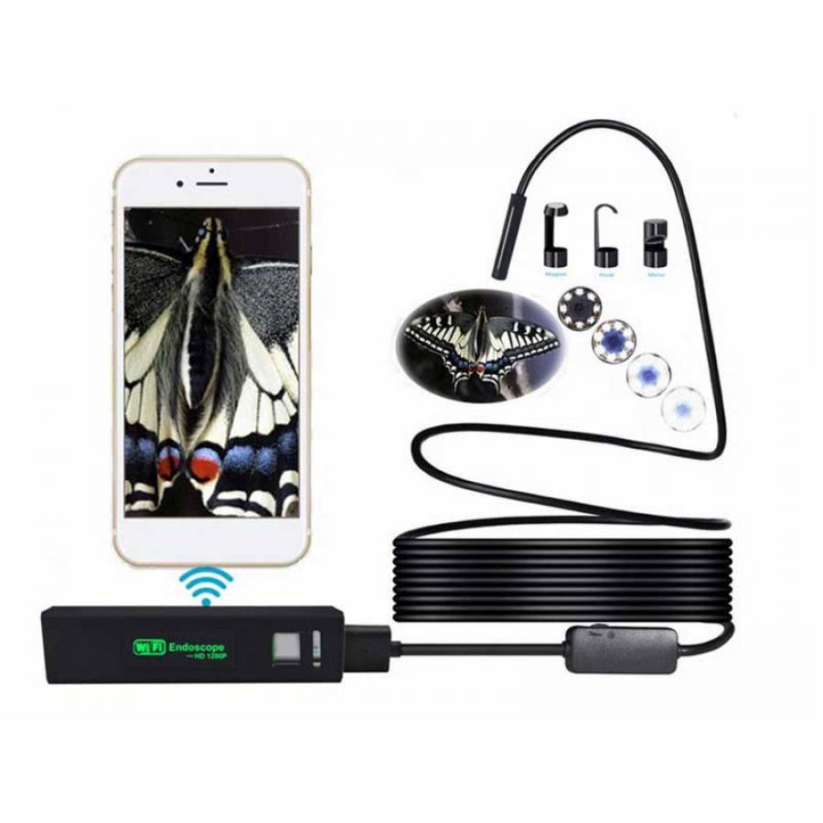 Camera Tip Endoscop Transmisie Wireless 2m Klausstech, Pentru Smartphone Android Si Ios