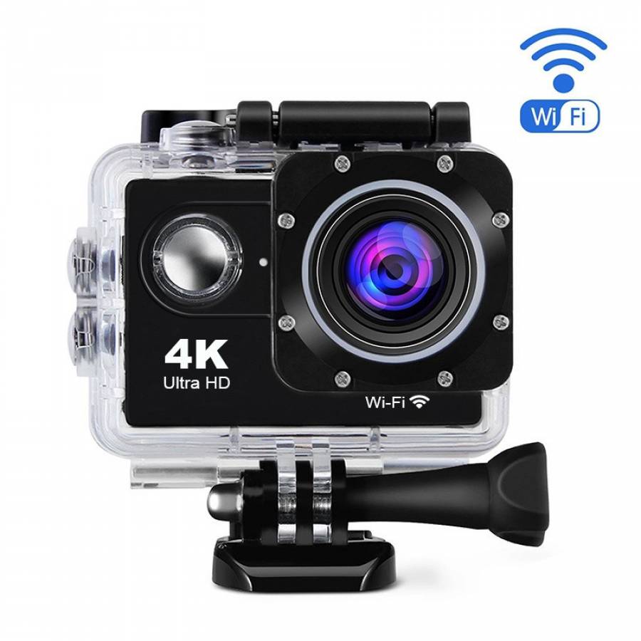 Camera Video Sport Klausstech 4k 30fps, 1080p60fps, 720p 120fps, Wi-fi, 16mp, Modul Auto