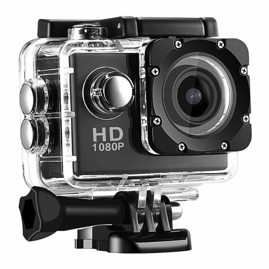 Camera Video Sport Klausstech, Cu Accesorii De Prindere Pentru Bicicleta, Casca Si Husa Subacvatica