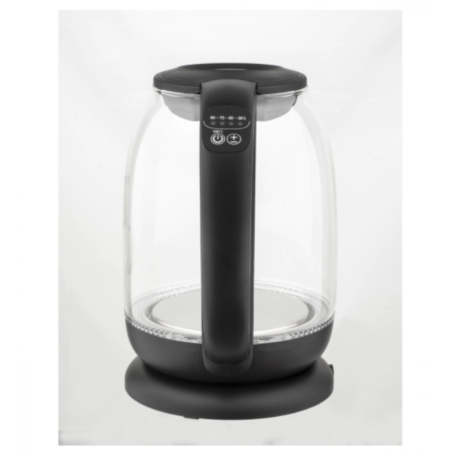 Cana Electrica, Capacitate 1.7l, Putere 2200w, Iluminare Led, Maner Ergonomic, Indicator Nivel Apa, Temperatura Reglabila, Negru